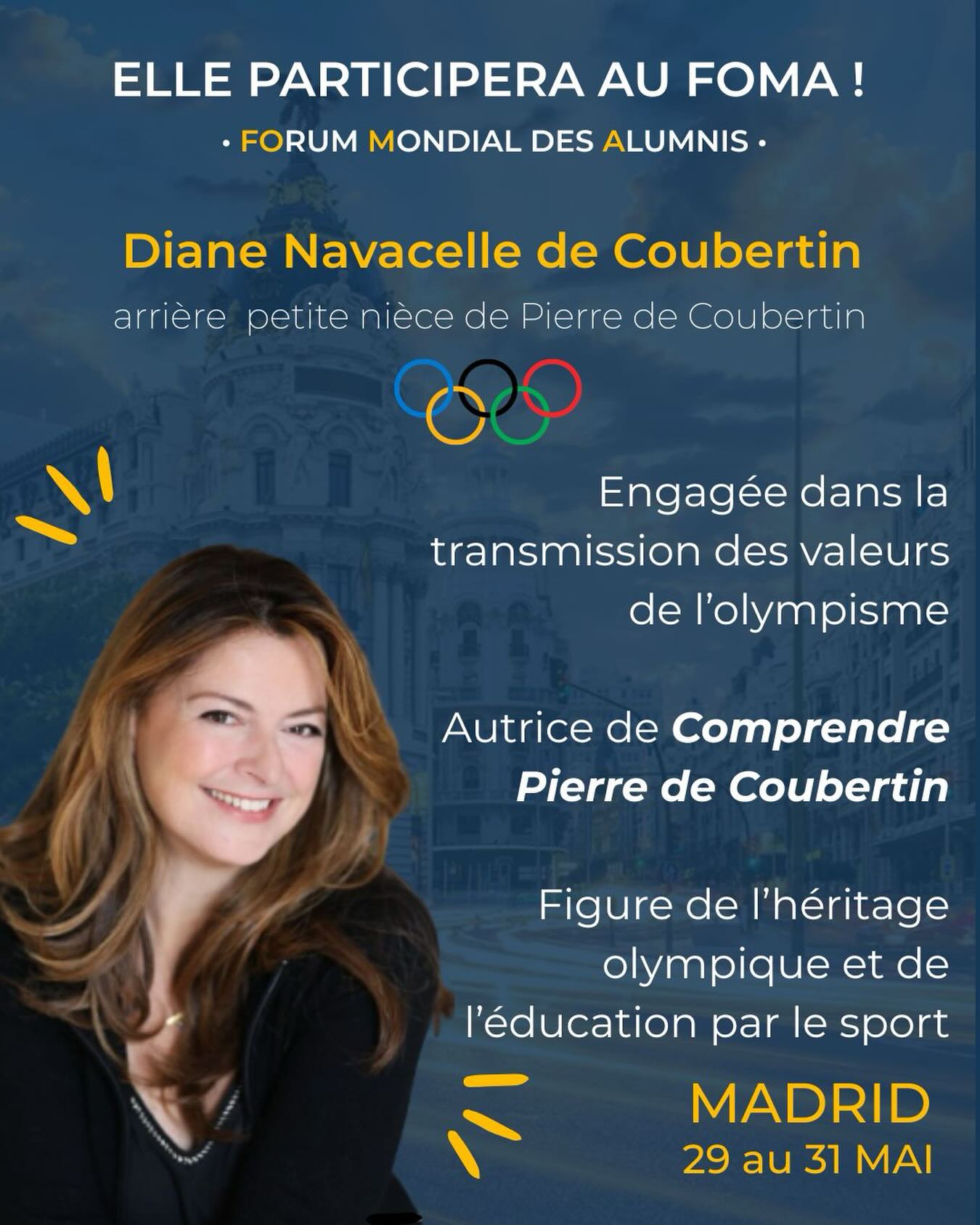 Diane de Navacelle de Coubertin, intervenante au FOMA 2026